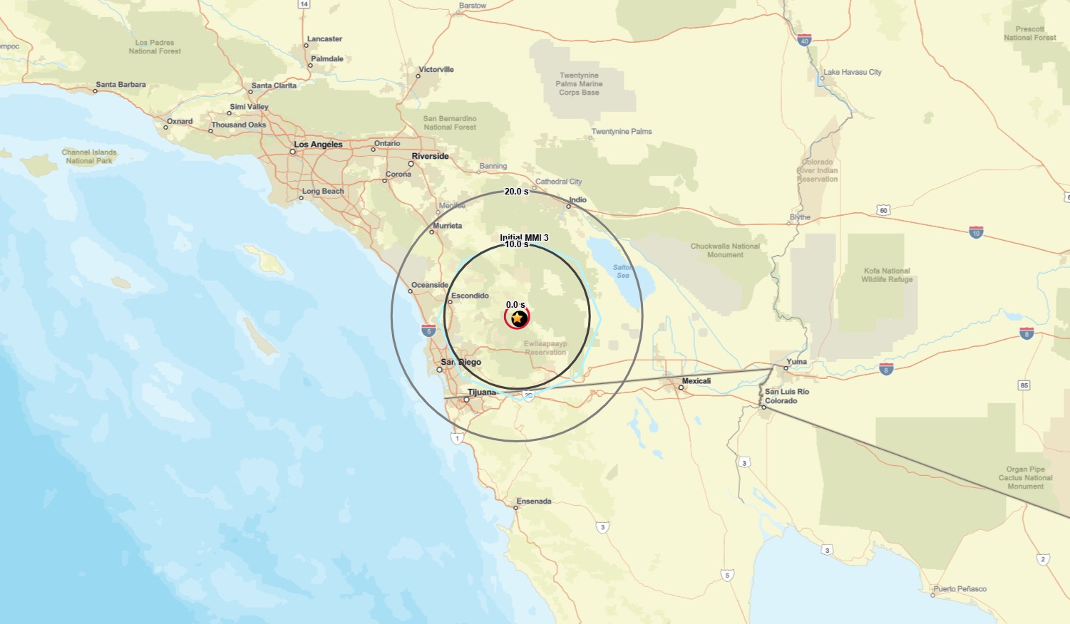 Terremoto de magnitude 5,2 atinge San Diego, na California