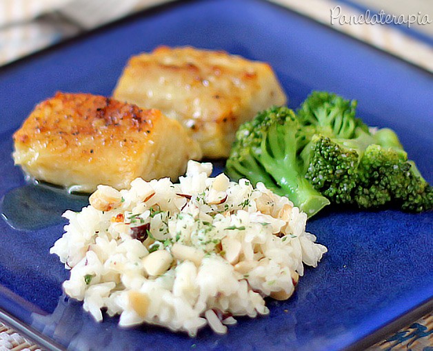 Lombo de Bacalhau com Arroz de Castanha