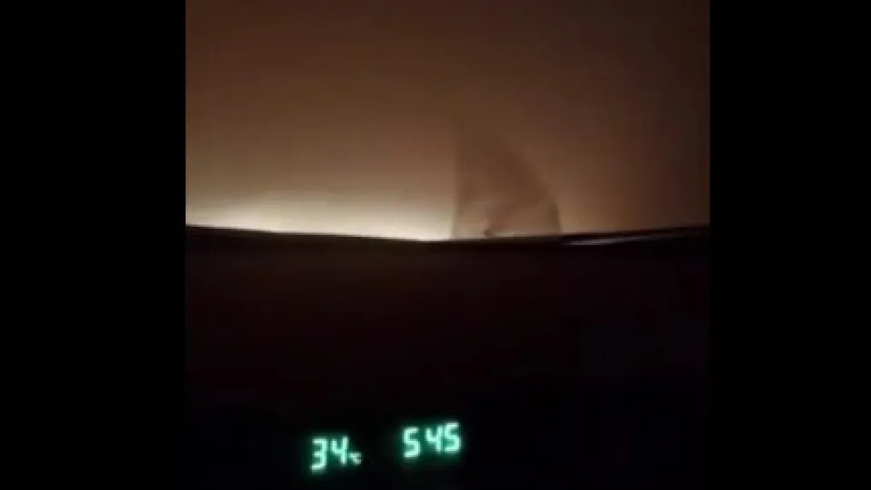 Tempestade de poeira transforma o dia em noite no Oriente Médio